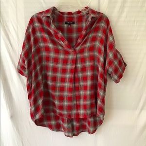 Red patterned MADEWELL TOP